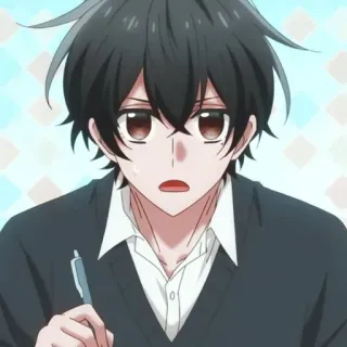 🦍 anime, boy, cartoon, drawing, illustration, character, manga telegram sticker
