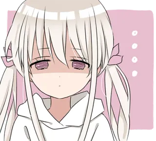 🧐 anime, cewek, imut, sedih, kawaii, manga telegram sticker