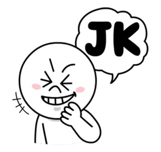 😆 JK человечек, думает, лицо, выражение, эмоции telegram sticker