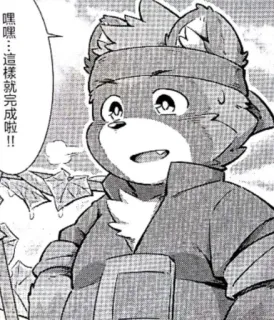 😄 嘿嘿...這樣就完成啦!! Cartoon, Tier, Fell, Anime whatsapp sticker