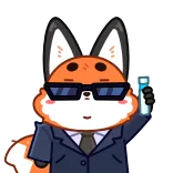 Лис Твигги @stickers_vk whatsapp stickers