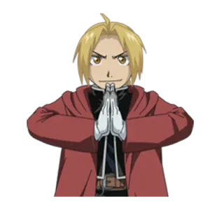 🙏 Edward Elric Fullmetal Alchemist Anime, Fullmetal Alchemist, Edward Elric, Cartoon, Charakter telegram sticker