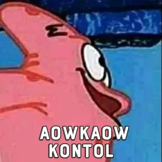 🤔 Patrick Star SpongeBob SquarePants AOWKAOW
KONTOL spongebob, patrick, meme, offensive whatsapp sticker