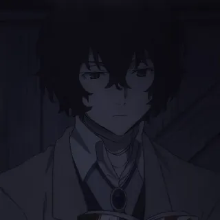 🏹 Dazai Osamu Bungou Stray Dogs Anime, Dazai Osamu, Bungou Stray Dogs, Porträt, Mann telegram sticker