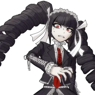 😨 Celestia Ludenberg Danganronpa anime, manga, gothic, character, celeste telegram sticker