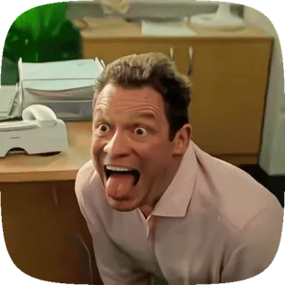 🐶 смешной, глупый, лицо, мужчина, актер, язык, выражение telegram sticker
