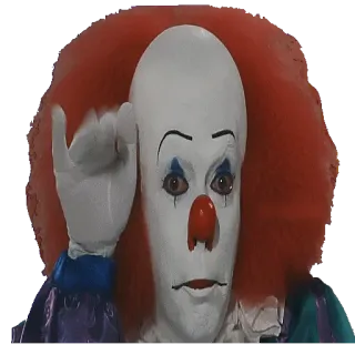 👋 Pennywise It Klaun, Horror, Straszny, Stephen King, Pennywise telegram sticker