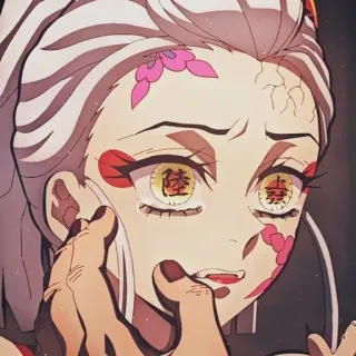 🤍 Daki Demon Slayer Daki, Anime, Demon Slayer, Personagem, Kimetsu no Yaiba, Demônio telegram sticker