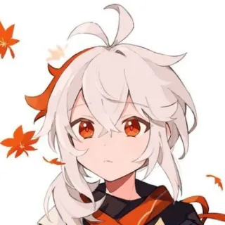 🙁 Kaedehara Kazuha Genshin Impact 动漫, 游戏, 原神, 万叶, 枫原万叶 telegram sticker