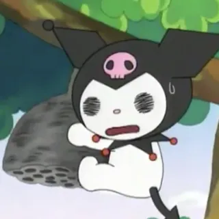 😵 Kuromi Kuromi, Sanrio, Anime, Desenho animado, Kawaii, Fofo whatsapp sticker
