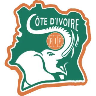 🇨🇮 Ivorian Football Federation COTE D'IVOIRE FIF ivory coast, cote d'ivoire, football, soccer, fif, elephant, sports emblem, national team telegram sticker