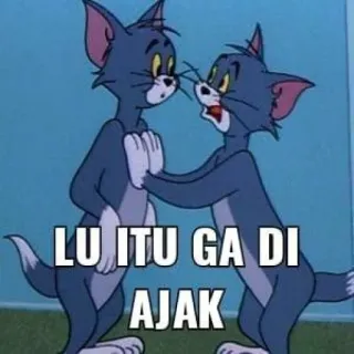 🤚 Tom Cat Tom and Jerry LU ITU GA DI AJAK telegram sticker