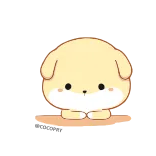 👌 hond, schattig, puppy, dier, kawaii whatsapp sticker