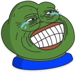 😂 Pepe the Frog meme, internet, frog, pepe telegram sticker