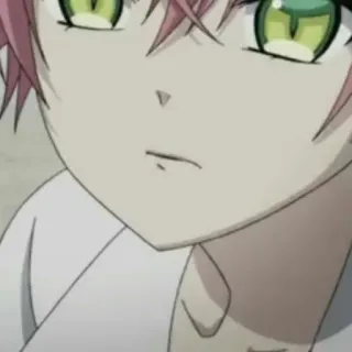 🥀 Anime, Manga, Personaggio, Capelli rosa, Occhi verdi telegram sticker