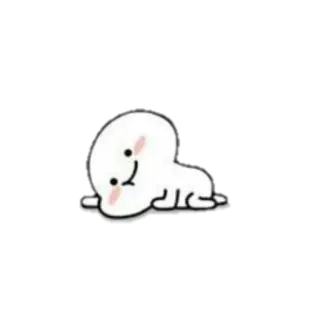 😞 cute, blob, kawaii, character, chibi telegram sticker