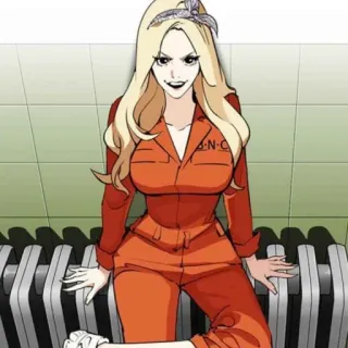 🤩 A-N.C Anime, Mädchen, Gefängnis, Orange, Charakter telegram sticker