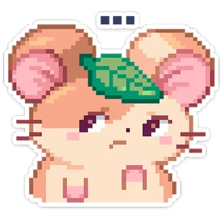🐹 ハムスター, 動物, ピクセルアート, 可愛い, かわいい telegram sticker