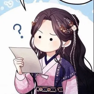 ⛲️ Kartun, Bingung, Pertanyaan, Wanita, Karakter, Ilustrasi telegram sticker