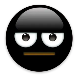 😑 emoji, face, expression, angry, mood telegram sticker