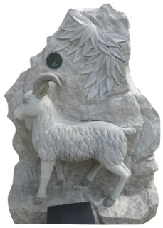 🗿 ram, sculpture, stone carving, goat, animal carving, marble telegram sticker