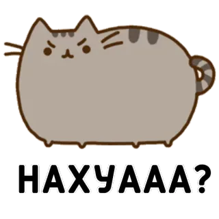 😤 НАХУЯАА? кот, русский, текст, оскорбительный, стикер, мем whatsapp sticker