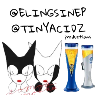 ❤ @ELINGSINEP
@TINYACTOZ productions desenho animado, cerveja, bebida, animação, gatos whatsapp sticker