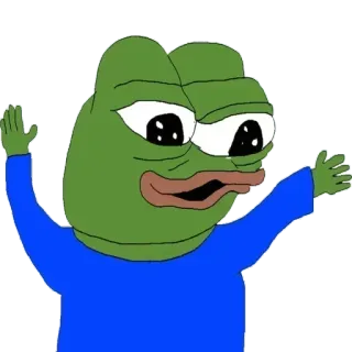 😐 Pepe the Frog Pepe, żaba, mem, mem internetowy telegram sticker