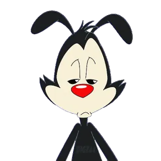 😒 Yakko Warner Animaniacs dibujos animados, Warner Bros, divertido, personaje, animación, Yakko, Animaniacs telegram sticker