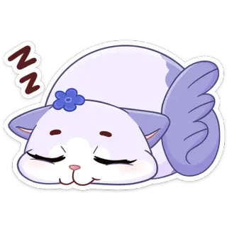 😴 ZZ chat, dormir, mignon, animal, zzz, détente, sieste whatsapp sticker