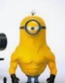 💪 Minion Minion, Cartoon, Muskeln, Fitnessstudio, Figur telegram sticker