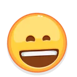 😀 Эмодзи, Улыбка, Смайлик, Желтый whatsapp sticker