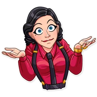 🤷‍♀️ woman, shrug, question, uncertain telegram sticker