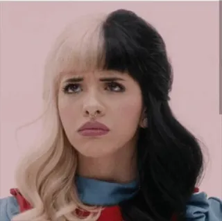 😒 Melanie Martinez Melanie Martinez, cantante, musica, Crybaby, ritratto telegram sticker