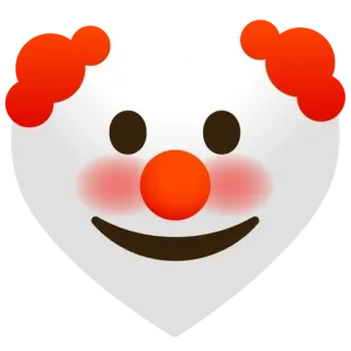 🌟 clown, emoji, face, heart telegram sticker