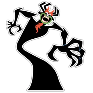 😃 Aku Samurai Jack Cartoon, Bösewicht, Aku, Samurai Jack, Animation, Charakter whatsapp sticker