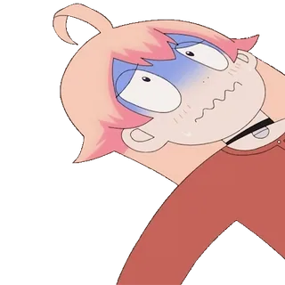 😨 Desenho animado, Personagem, Assustado, Preocupado, Anime telegram sticker