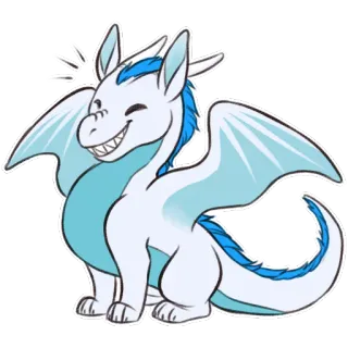 😁 dragão, fofo, desenho animado, animal, fantasia telegram sticker
