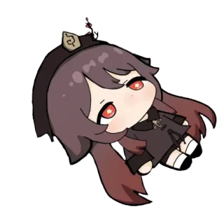 😶 Hu Tao Genshin Impact Anime, Hu Tao, Genshin Impact, Videojuego, Chibi telegram sticker