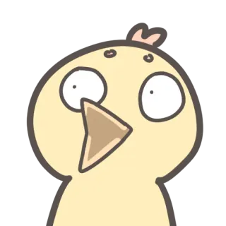 🤭 süß, Vogel, Tier, Küken, lustig, Cartoon telegram sticker