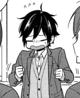 🖤 Anime, Manga, Süß, Kawaii, Besorgt, Junge telegram sticker