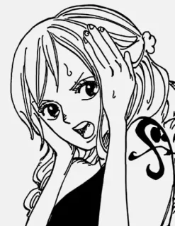 😰 Nami One Piece Nami, One Piece, Anime, Manga, Charakter, Fanart telegram sticker