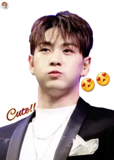 🙃 Cute!! mignon, coréen, garçon, idole, célébrité, K-pop telegram sticker