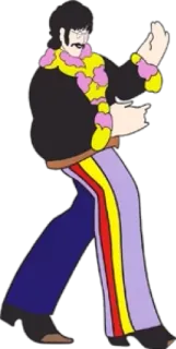 😸 John Lennon Yellow Submarine John Lennon, The Beatles, Yellow Submarine, Cartoon, Music, Band telegram sticker