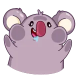 👋 коала, милый, животное, мультфильм whatsapp sticker