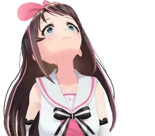 🙄 Kizuna AI Anime, Youtuber Virtual, VTuber, Kizuna Ai, Feminino, Laço, Fofo telegram sticker