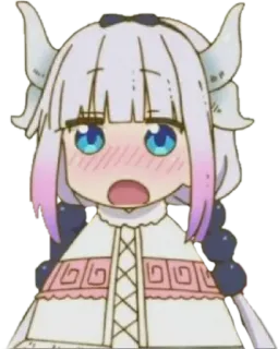 😳 Kanna Kamui Miss Kobayashi's Dragon Maid Anime, Manga, Drago, Carino, Kawaii, Kanna telegram sticker