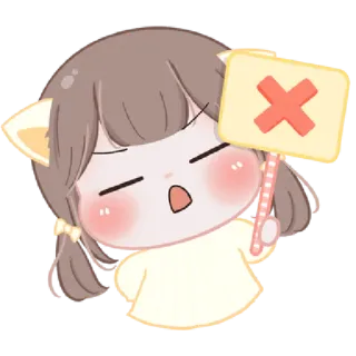 🤬 cartoon, meisje, sticker, anime, lief, kruisje telegram sticker