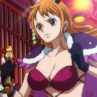 🥰 Nami One Piece 动漫, 海盗, 漫画, 草帽, 航海士 telegram sticker