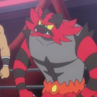 😒 Incineroar Pokemon pokemon, incineroar, fire, fighting, anime, cartoon telegram sticker